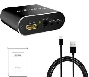 4K HDMI Audio Extractor 5.1 CH HDMI 2.0 Audio Extractor with ARC Splitter HDMI to Toslink Audio Converter for PS5 Xbox Series X