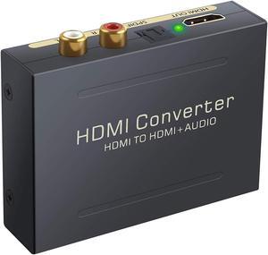 1080P HDMI Audio Extractor Converter HDMI to HDMI and Optical TOSLINK SPDIF + 3.5mm Stereo Audio Extractor For PC PS4 TV Box DVD