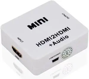 HDMI Audio Extractor 1080P HDMI to HDMI 3.5mm Audio Adapter with 3.5mm jack AUX Stereo Audio Separate Output For PC Laptop HDTV