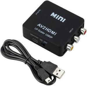 RCA AV to HDMI Converter High Quality HD 1080P CVBS AV to HDMI Video Converter AV2HDMI Adapter For TV X box PS4 PC DVD Projector