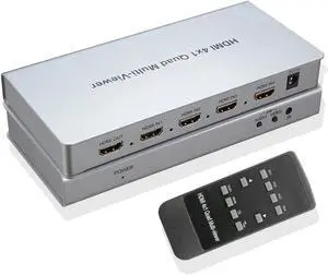 4K HDMI 8x1 Multi-viewer Switcher 8 In 1 Out Seamless Switch 4x1 Quad Multiviewer PIP Picture Display Screen Divider Converter(EU Plug)
(1080P 4x1 NO Packing)