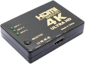 3 in 1 out 4K*2K 3D Video Adapter HD Splitter 3x1 HDMI-Compatible 1.4 Screen Switcher 1080P/720P for TV Box DVD HDTV Xbox PS4(Shape C)