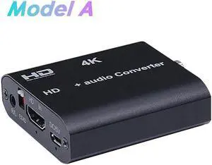 Audio Extractor 5.1ch With ARC EDID HDMI-compatible 1.4 4K 30Hz Splitter to R/L Audio Extractor Optical Coaxial for HDTV Monitor(Model A)