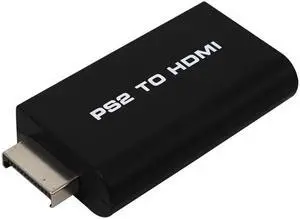 Portable for PS2 to HDMI-Compatible 480i/480p/576i Audio Video Converter 3.5mm AUX Output Supports for All PS2 Display Modes