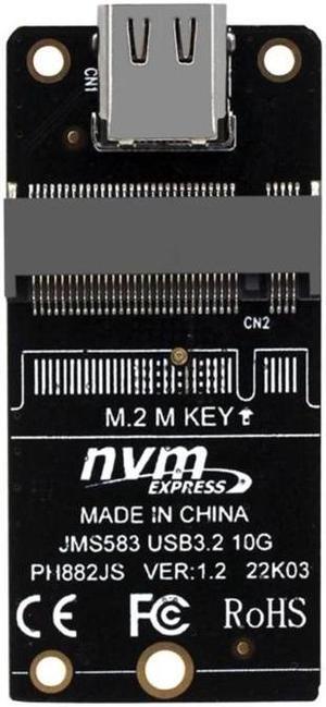 NVME to USB 3.1 Type-C Adapter M2 NVME SSD Adapter JMS583 10Gbps .2 to USB 3.1 Support m2 nvme SSD 2230/42/60/80 Dropship