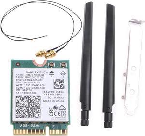 WiFi Key E M.2 CNVio2 Desktop Adapter BT 5.0 Wireless 802.11ax 2.4G/5G/ Support MU-MIMO AX201NGW Gigabit Network Card Dropship