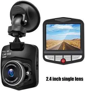 Automotive high-definition driving recorder 2.4 inch single lens video recording player Wide angle 170 night recorder(2.4 inch single lens)