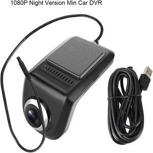 Car DVR Center Console Driving Recorder Dual Lens Night Vision 2 Inch Video Recorder Parking Monitor 1080P Cycle Recording(B Type DVR)