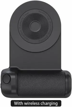 Mobile Stand Camera Holder Grip Type-C Magnetic Selfie Photo Bracket Cellphone Bluetooth Anti-shake Selfie Wireless Charging(option 2-Black)