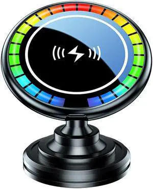 15W High Power Phone Holder Charging Stand Aluminium Alloy Car Charger Mobile Phone Support Cellphone Car Holder(Paste)