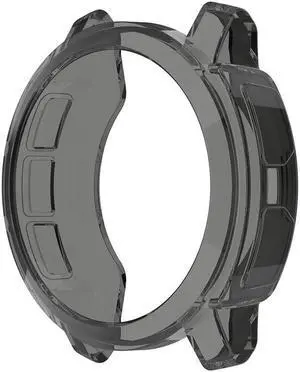 Replacement Smartwatch Case Clear Hollow Out Frame Watch Cover for G-armin Instinct 2S Smartwatch Accessories(Transparent Black)