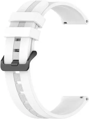 Wristband Watchband Silicone Watch Band Replacement Adjustable Comfortable for Galaxy Watch5 for S-amsung Gear S3 Classic(20mm)White Wristband Watchband Silicone Watch Band Replacement Adjustable Comfortable for Galaxy Watch5 for S-amsung Gear S3 Classic(20mm)White