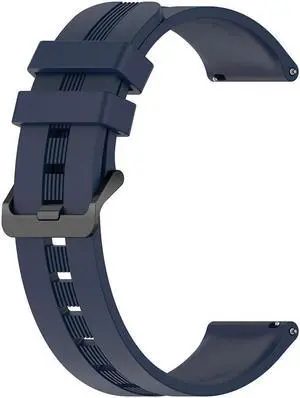 Wristband Watchband Silicone Watch Band Replacement Adjustable Comfortable for Galaxy Watch5 for S-amsung Gear S3 Classic(22mm)(Navy Blue)