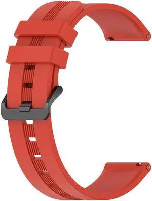 Wristband Watchband Silicone Watch Band Replacement Adjustable Comfortable for Galaxy Watch5 for S-amsung Gear S3 Classic(22mm)Red