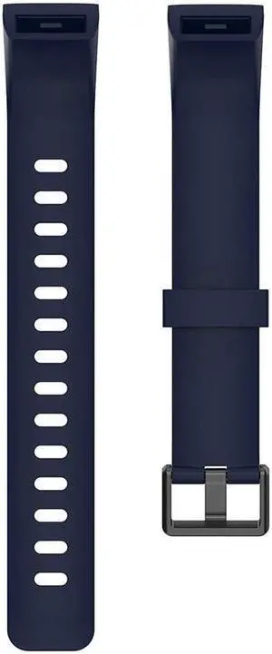 Smart Bracelet Watchband Silicone Replacement Straps Comfortable Thickened Wristband for R-ealme Band RMA199(Ink Blue)