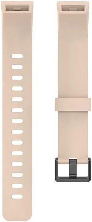 Smart Bracelet Watchband Silicone Replacement Straps Comfortable Thickened Wristband for R-ealme Band RMA199(Light Pink)