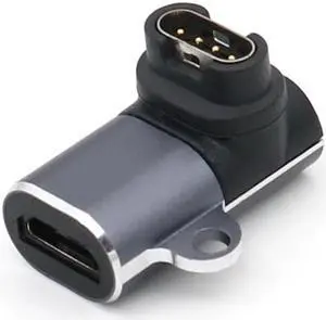 For G-armin fenix 7X/6/6S/6X Portable Charger Adapter Type-C/8 Pin/Micro USB Charger Converter Adapter for G-armin Venu 2S/2(Micro USB 3D Elbow)