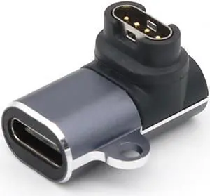 For G-armin fenix 7X/6/6S/6X Portable Charger Adapter Type-C/8 Pin/Micro USB Charger Converter Adapter for G-armin Venu 2S/2(Type-C 3D Elbow)