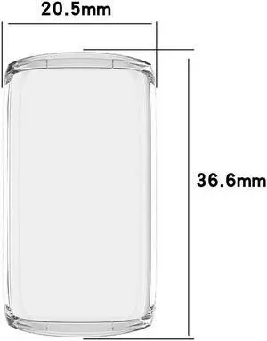 Protection Case Smart Watch TPU Soft Cover Full Screen Protector Anti-Scratch Full Edge Smart for F-itbit Luxe(Transparent)