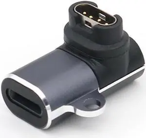 For G-armin fenix 7X/6/6S/6X Portable Charger Adapter Type-C/8 Pin/Micro USB Charger Converter Adapter for G-armin Venu 2S/2(8 Pin 3D Elbow)