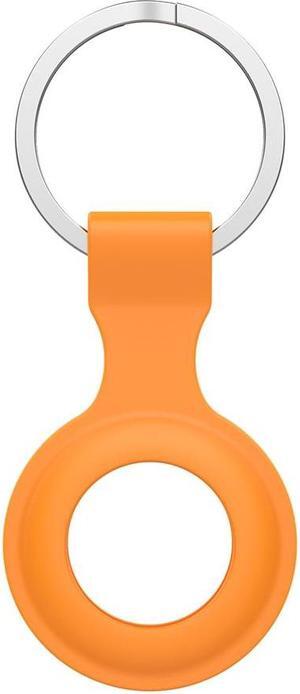 Protective Skin Cover for Ap-ple A-irtag Anti-Lost Device Keychain Hard PC Case Shockproof Key Shell for A-irTag Holder Protector(Orange)