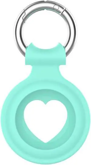 Protective Skin Cover for Ap-ple A-irtag Anti-Lost Device Keychain Hard PC Case Shockproof Key Shell for A-irTag Holder Protector(teal)