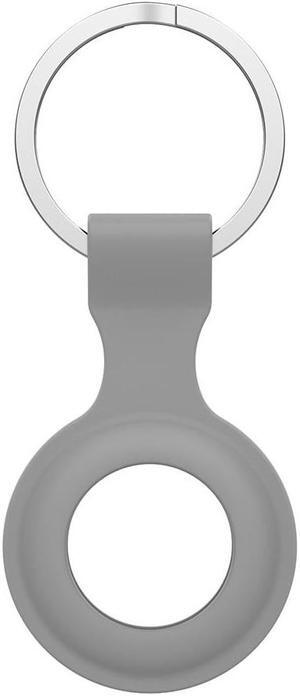 Protective Skin Cover for Ap-ple A-irtag Anti-Lost Device Keychain Hard PC Case Shockproof Key Shell for A-irTag Holder Protector(Grey)