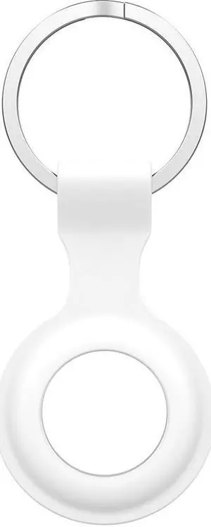 Protective Skin Cover for Ap-ple A-irtag Anti-Lost Device Keychain Hard PC Case Shockproof Key Shell for A-irTag Holder Protector(White)
