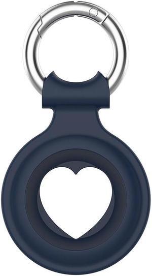 Protective Skin Cover for Ap-ple A-irtag Anti-Lost Device Keychain Hard PC Case Shockproof Key Shell for A-irTag Holder Protector(Navy Blue)