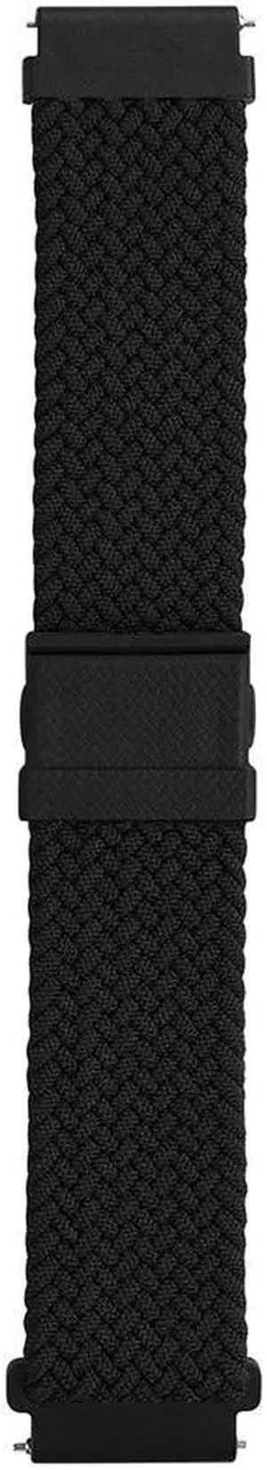 Nylon Smart Watch Strap Adjustable 20mm Watch Wrist Band Replacement Parts Sport Watch Wrist Strap for H-uawei Watch GT3 PRO/GT2(Black)