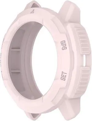 TPU Frame Protector Cover for G-armin Instinct Crossover Hollow-out Soft Protective Bumper Frame Anti-scratch Waterproof Washable(Light Pink)