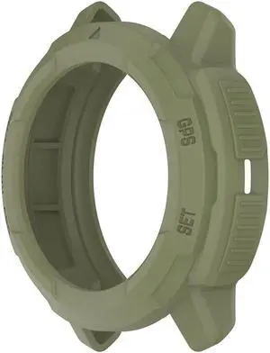 TPU Frame Protector Cover for G-armin Instinct Crossover Hollow-out Soft Protective Bumper Frame Anti-scratch Waterproof Washable(Army Green)