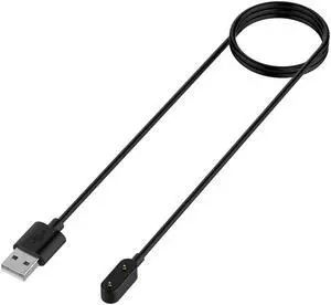 1m USB Fast Charging Cable for H-uawei Band 6 Pro/H-uawei Watch Fit/Children Watch 4X/Honor Watch ES Bracelet Charger Cord Wire(Black)