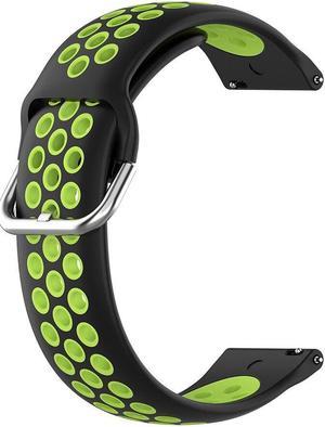 Watch Replacement Band Bracelet Smart Accessories for S-amsung Galaxy Watch 4 Classic 42mm S-amsung Gear Sport(Black Lime)