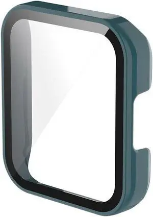 Hard PC Case for R-edmi Watch 2 Wristband Full Cover Protective Bumper Frame Screen Protector Skin Shell Smartwatch Accessories(Pine Leaf Green)