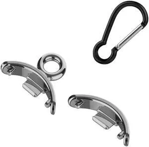 Necklace for M-i Band 8 Pendant Chain Buckle for X-iomi band8 Hanging Metal Chain Neck Bracelet Strap DIY Accessories(Silver Set 01)