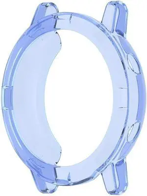 TPU Smart Watch Cover for X-iaomi H-aylou RT LS05S Sport Smartwatch Protector Case Anti-fingerprint Shell(Transparent Blue)