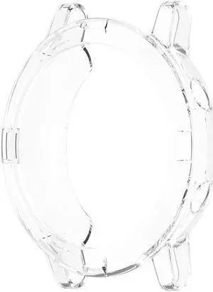TPU Smart Watch Cover for X-iaomi H-aylou RT LS05S Sport Smartwatch Protector Case Anti-fingerprint Shell(Transparent White)