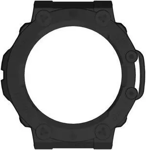Smart Sports Watch Protection Frame Anti-collision Watch Shell with Digital Scale All-around Protective for A-mazfit T-rex 2(Black)