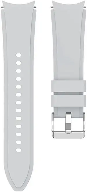 20mm Replacement Silicone Band Smart Watch Replacement Band Bracelet for S-amsung Galaxy Watch4 40mm 44mm/Watch4 Classic 42 46mm(Light Grey)