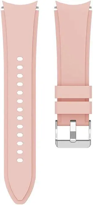 20mm Replacement Silicone Band Smart Watch Replacement Band Bracelet for S-amsung Galaxy Watch4 40mm 44mm/Watch4 Classic 42 46mm(Pink)