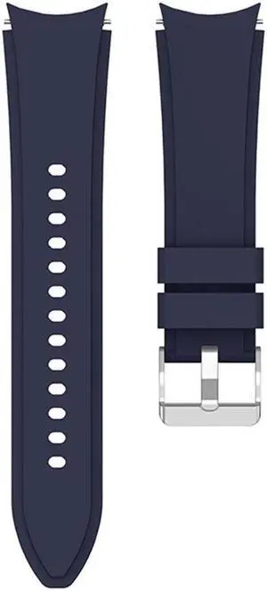 20mm Replacement Silicone Band Smart Watch Replacement Band Bracelet for S-amsung Galaxy Watch4 40mm 44mm/Watch4 Classic 42 46mm(Blue)