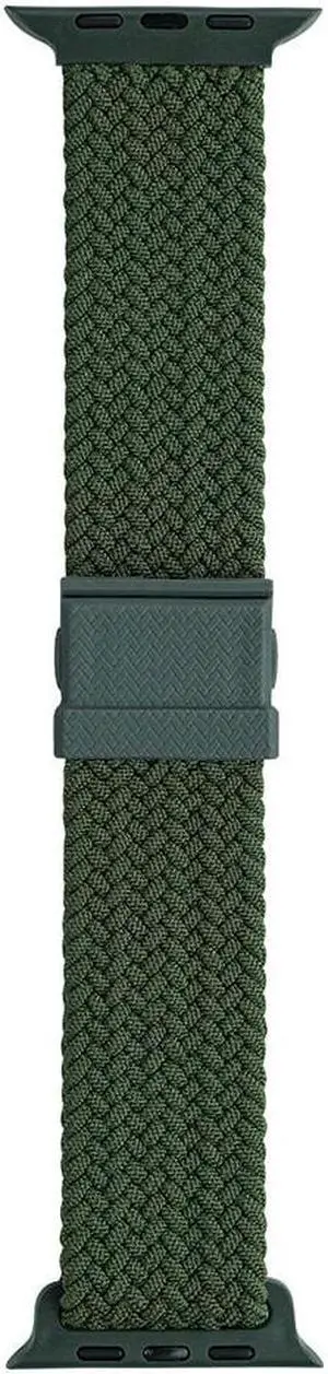 Nylon Smart Watch Strap Magnetic Buckle 22mm Watch Band Strap Adjustable Wrist Band Replacement Parts for Ap-ple Watch Series 8 7(Army Green)