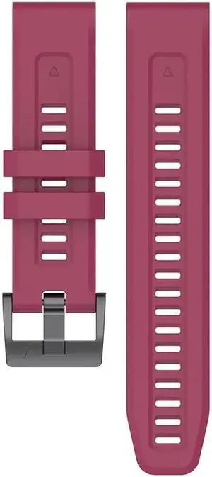 Silicone Wriststrap for G-armin Fenix 7 Watch Strap Replacement 22mm Sport Watchbands Silicone Bracelet Accessories(Wine Red)