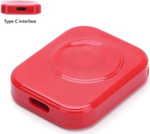 5V/1A Smartwatch Wireless Charging Replacement Magnetic Smartwatch Charger Smart Watch Accessories for Ap-ple Watch Ultra 49mm(Red-TYPE C Port)