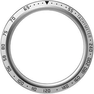 For S-amsung Galaxy Watch5 Pro 45mm Metal Bezel Insert Anti Scratch Bezel Insert Ring Replacement Parts Styling Bezel Bumper Ring(Silver A)