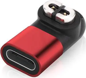 Magnetic Charging Adapter 90 Degree Converter for A-fterShokz Aeropex AS800/AS803 for A-fterShokz O-penRun Pro AS810/Mini S811(Red)
