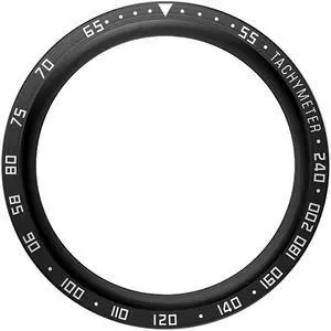 For S-amsung Galaxy Watch5 Pro 45mm Metal Bezel Insert Anti Scratch Bezel Insert Ring Replacement Parts Styling Bezel Bumper Ring(Black A)