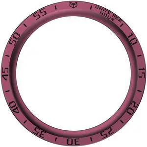 For S-amsung Galaxy Watch5 Pro 45mm Metal Bezel Insert Anti Scratch Bezel Insert Ring Replacement Parts Styling Bezel Bumper Ring(Burgundy  B)