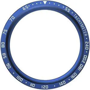 For S-amsung Galaxy Watch5 Pro 45mm Metal Bezel Insert Anti Scratch Bezel Insert Ring Replacement Parts Styling Bezel Bumper Ring(Blue A)